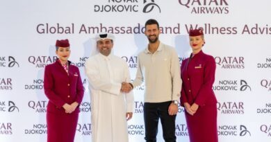 Novak Djokovic, ambassadeur de la compagnie Qatar Airways