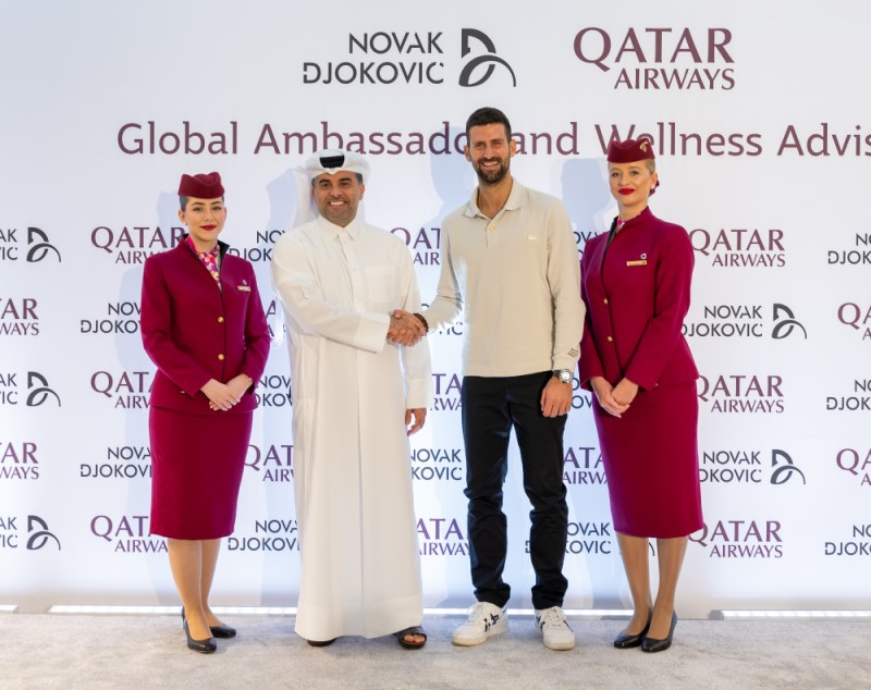 Novak Djokovic, ambassadeur de la compagnie Qatar Airways 1