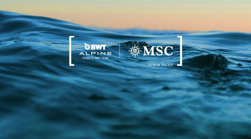 MSC Croisières partenaire Premium de BWT Alpine F1 Team 1